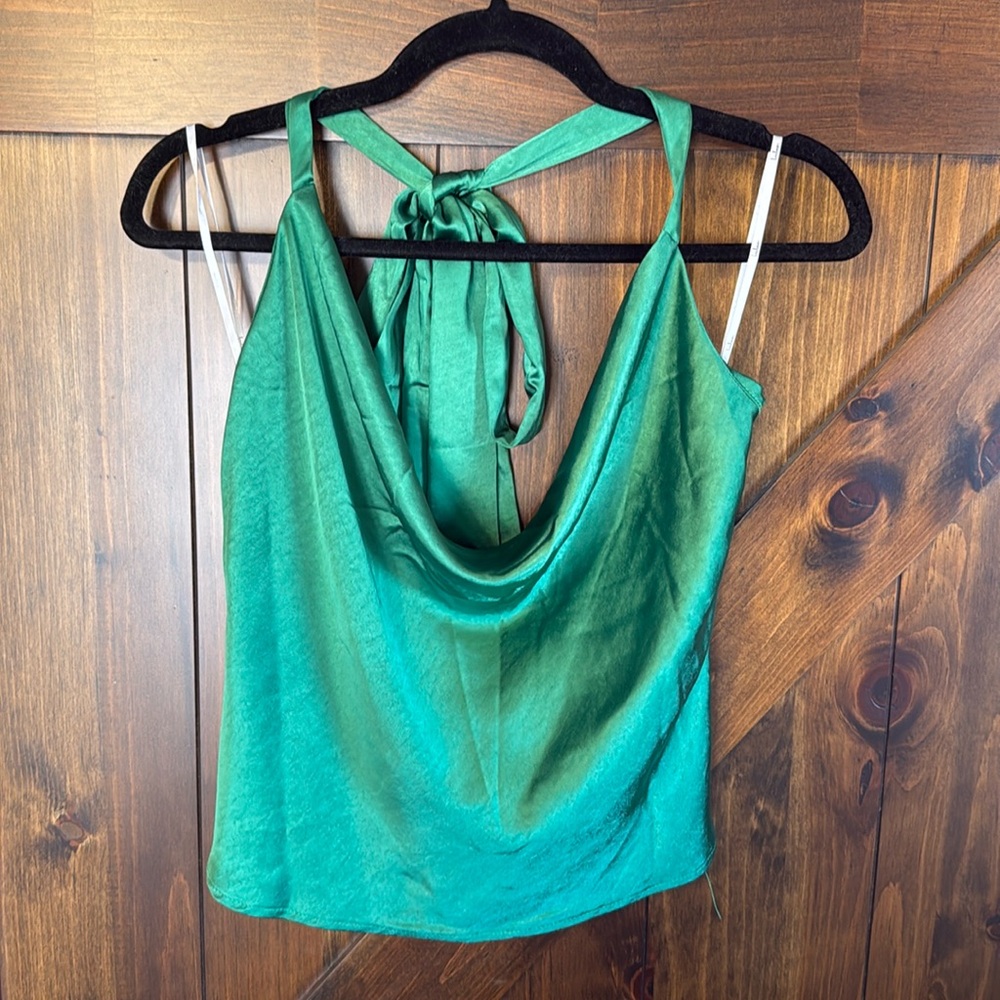 Green Halter Top